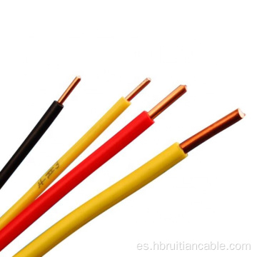 Cable eléctrico de tierra aislada de PVC de núcleo de cobre